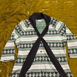 Unique vintage green snowflake sweater xl vlv pinup rockabilly vixen Christmas